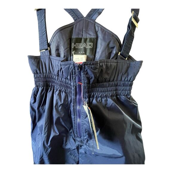 Vintage Womens Zipper Bib Pants Size 12 Ski Snowboard Blue Insulated Adjustable - Picture 4 of 12